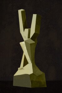TROFEO ESCUELA DE LA PALMA 1987 Madera 9 x 11 x 30 cm